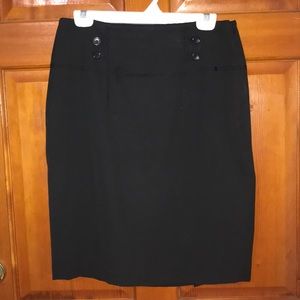Black pencil skirt